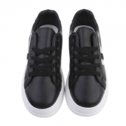 Sneakers platforma - negru dama