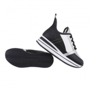 Sneakers cu platforma - negru dama