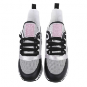Sneakers cu platforma - negru dama