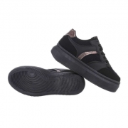 Pantofi sport talpa groasa - negru dama