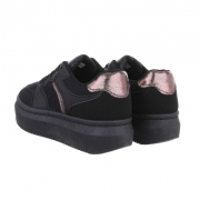 Pantofi sport talpa groasa - negru dama