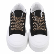 Sneakers cu talpa groasa - negru dama