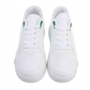 Sneakers cu talpa groasa - verde dama