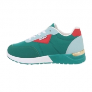 Sneakers colorati - verde dama
