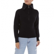 Pulover helanca alb ICY marime universala - negru dama
