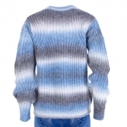 Pulover iarna colorat - JCL   albastru dama