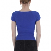 Bluza mulata maneca scurta - Emma & Ashley albastru dama