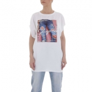 TShirt GLO STORY alb dama