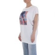 TShirt GLO STORY alb dama
