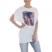 TShirt GLO STORY alb dama