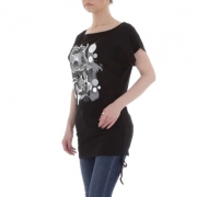 TShirt GLO STORY negru dama