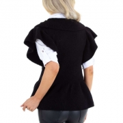 Vesta alb Icy marime universala - negru dama