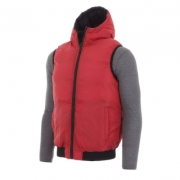 Geaca cu gluga si maneci material textil - albastru barbati