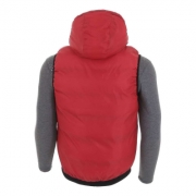 Geaca cu gluga si maneci material textil - albastru barbati