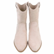 Western- & Cizme Biker - beigesuede dama