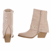 Western- & Cizme Biker - bej dama