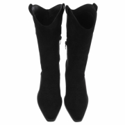 Cizme cowboy cu toc gros - & Cizme Biker - blacksuede dama
