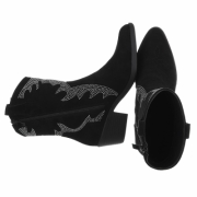 Western- & Cizme Biker - blacksuede dama