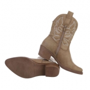Cizme western - & Cizme Biker - khakipu dama