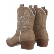 Cizme western - & Cizme Biker - khakipu dama