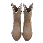 Cizme western - & Cizme Biker - khakipu dama