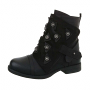 Western- & Cizme Biker - negru dama