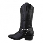 Western- & Cizme Biker - negru dama