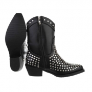 Western- & Cizme Biker - negru dama