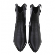 Cizme western - & Cizme Biker - negru dama