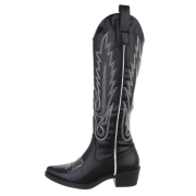 Western- & Cizme Biker - negru dama