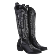 Western- & Cizme Biker - negru dama