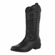Western- & Cizme Biker - negru dama
