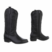 Western- & Cizme Biker - negru dama