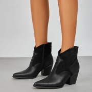 Western- & Cizme Biker - negru dama