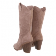Ciocate cu toc gros - & Cizme Biker - nudesuede dama