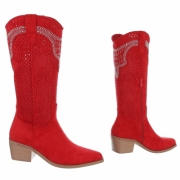 Western- & Cizme Biker - redsuede dama