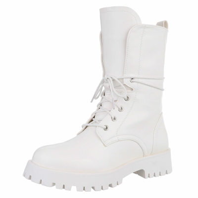 SchnA?rstiefeletten - alb dama