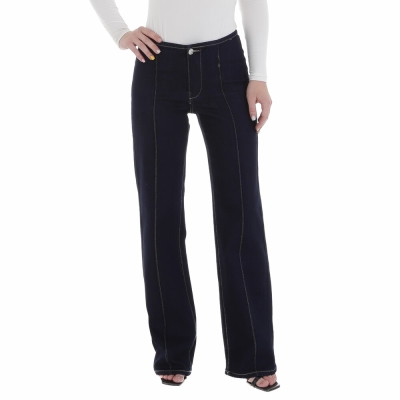 Blugi Relaxed Fit Laulia - DK.albastru dama