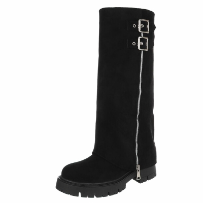 Cizme clasice - blacksuede dama