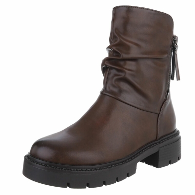Cizme clasice - brownpu dama