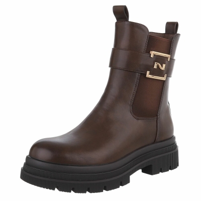 Cizme clasice - brownpu dama
