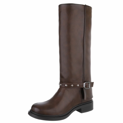 Cizme clasice - brownpu dama