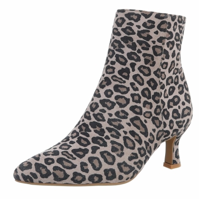 Cizme clasice - imprimeu leopard dama