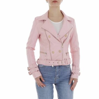 Geaca biker - Noemi Kent   roz pudrat dama