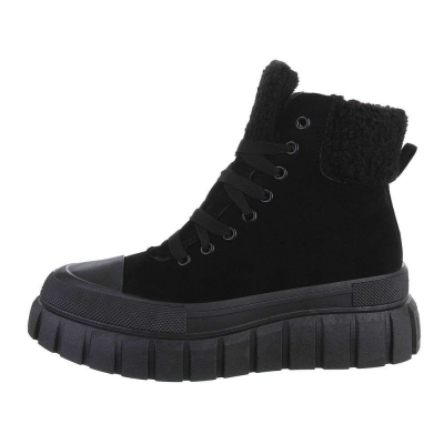 Ghete imblanite cu platforma - Allblack dama