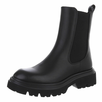 Ghete casual Chelsea - negru dama