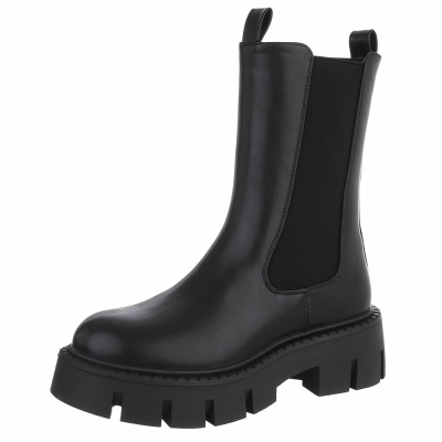 Ghete casual Chelsea - negru dama