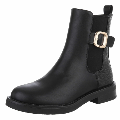 Ghete casual Chelsea - negru dama