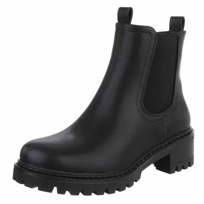 Ghete casual Chelsea - negru dama