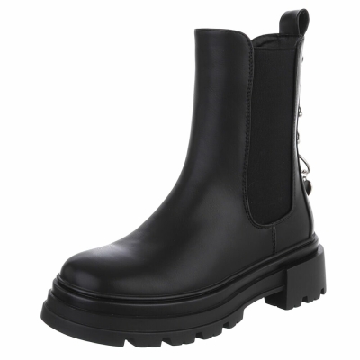 Ghete casual Chelsea - negru dama